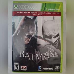 Xbox 360 Batman Arkham Asylum + Batman Arkham City Dual Pack Platinum